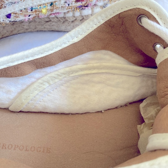 Anthropologie tweed lace-up espadrille sneakers - Picture 12 of 16